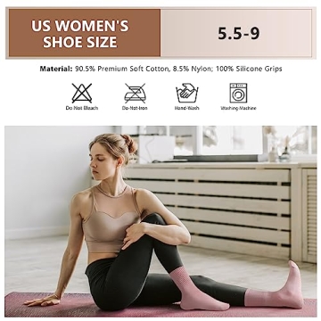 FlexFit Pilates Socks: Comfort and Grip for Fitness and More