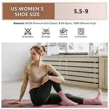 FlexFit Pilates Socks: Comfort and Grip for Fitness and More