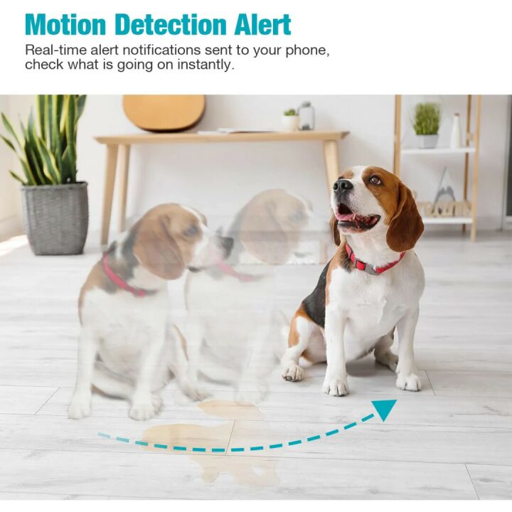 VIMTAG 1080P Pet Camera with Pan/Tilt & Audio