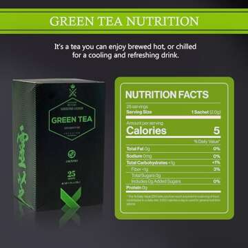 ORGANO Green Tea with Ganoderma Lucidum (1 Box of 25 Sachets)