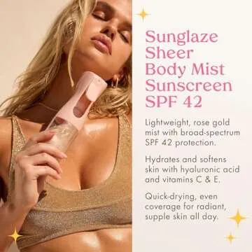 Kopari Rose Gold Sunglaze Sheer Body Mist Sunscreen SPF 42