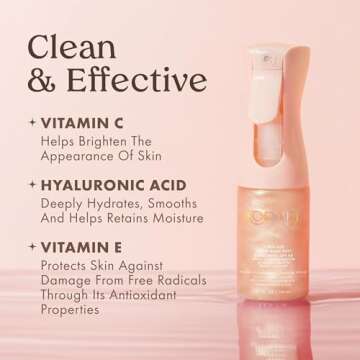 Kopari Rose Gold Sunglaze Sheer Body Mist Sunscreen SPF 42