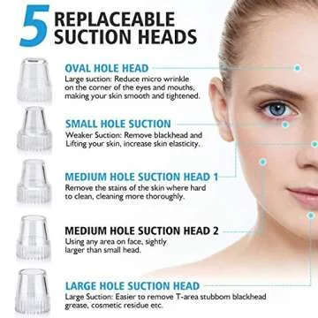 Premium Blackhead Remover Vacuum with IPL Therapy and USB Recharge