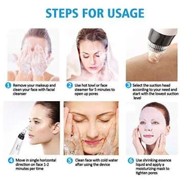 Premium Blackhead Remover Vacuum with IPL Therapy and USB Recharge