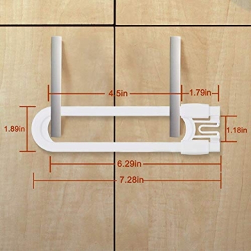 Adoric Sliding Cabinet Locks for Child and Pet Safety