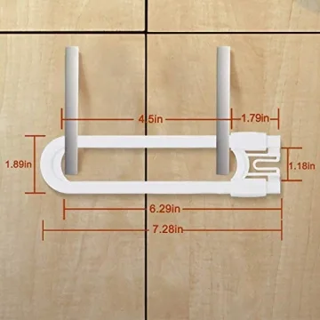Adoric Sliding Cabinet Locks for Child and Pet Safety