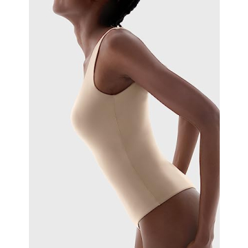 PUMIEY Women Bodysuit Square Neck Tank Top for Comfort