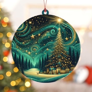 Beautiful Northern Lights Christmas Ornament for Trees, Gifts and Decor