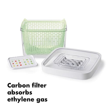 Keep Produce Fresh with OXO GreenSaver Keeper - 4.3 Qt
