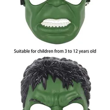 Avazera Hulk mask for Kids，Superhero Costumes Children's Birthday Parties, Hulk Toys Gifts for Halloween Cosplay Parties (Hulk Mask)