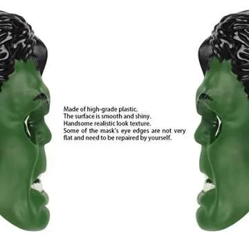 Avazera Hulk mask for Kids，Superhero Costumes Children's Birthday Parties, Hulk Toys Gifts for Halloween Cosplay Parties (Hulk Mask)