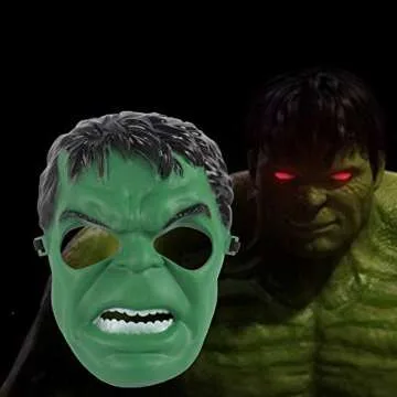 Avazera Hulk mask for Kids，Superhero Costumes Children's Birthday Parties, Hulk Toys Gifts for Halloween Cosplay Parties (Hulk Mask)