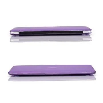 RUBAN Case Compatible with MacBook Air 13 Inch (Models: A1369 & A1466, Older Version 2010-2017 Release), Slim Snap On Hard Shell Protective Cover and Keyboard Cover, Purple