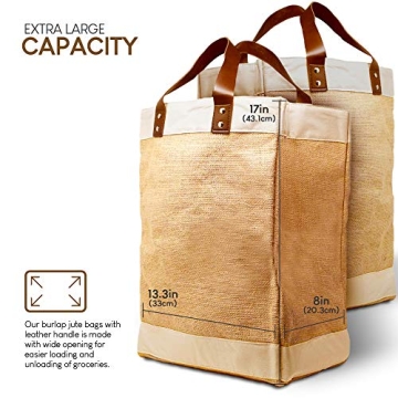 Eco-Friendly EXULTIMATE Tote Bags with Faux Leather Straps