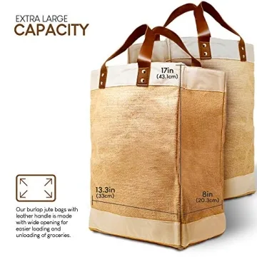 Eco-Friendly EXULTIMATE Tote Bags with Faux Leather Straps