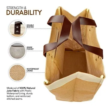 Eco-Friendly EXULTIMATE Tote Bags with Faux Leather Straps