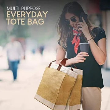 Eco-Friendly EXULTIMATE Tote Bags with Faux Leather Straps