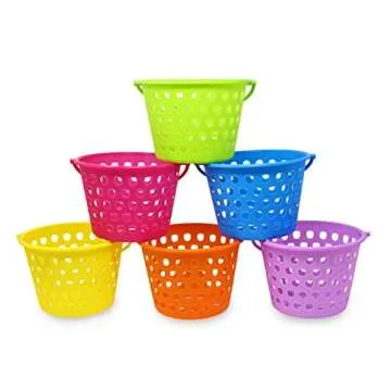 Vibrant JOYIN Easter Egg Basket Set - 8" Durable & Reusable