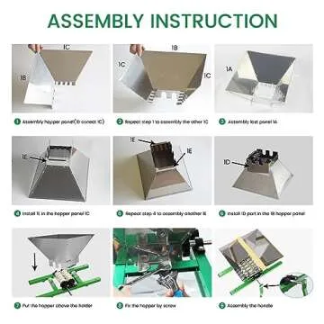 Fruit and Apple Crusher - 7L Manual Juicer Grinder,Portable Fruit Scratter Pulper for Wine and Cider Pressing(Stainless Steel,1.8 Gallon,Green)