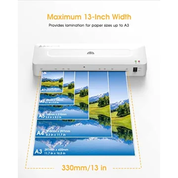 Crenova A3 Laminator Machine with 20 Laminating Pouches