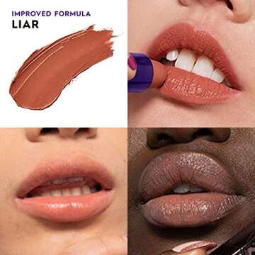 URBAN DECAY Vice Hydrating Lipstick (Liar - Medium Neutral Nude - Cream Finish), Creamy Formula, Moi...