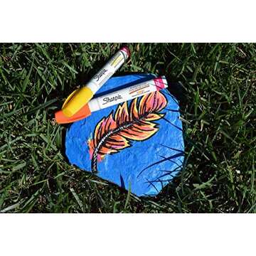 Sharpie Oil-Based Paint Markers, Medium Point, Assorted Colors, 8 Count - Great for Rock Painting