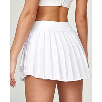 IUGA Tennis Skirt Pleated Skirts for Women with Pockets High Waisted Athletic Skirt Skorts for Woman...