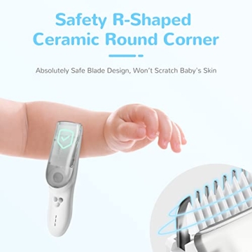 FERRISA Baby Hair Clippers with Vacuum for Easy Grooming