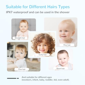 FERRISA Baby Hair Clippers with Vacuum for Easy Grooming