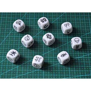 Bells Happy Story 9 Cubes Bundle Dices - A Happy Trip Telling and Oral Language Dice 54 Images Unlimited Stories Combination Iconic Storytelling Game Imaginative Play for Kids