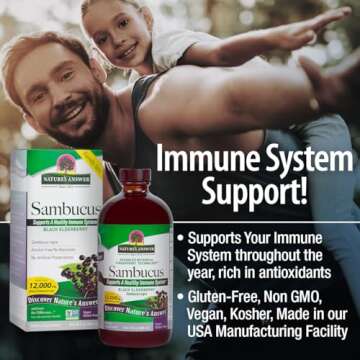 Nature's Answer Sambucus Elderberry Syrup for Immune Support