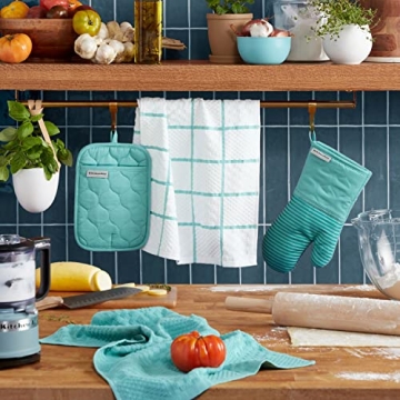 KitchenAid Heat Resistant Oven Mitt & Towel Set