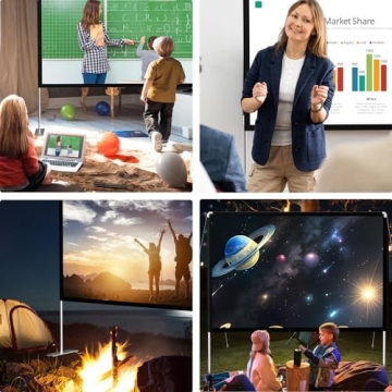100 Inch Portable Projector Screen for Outdoor Movies