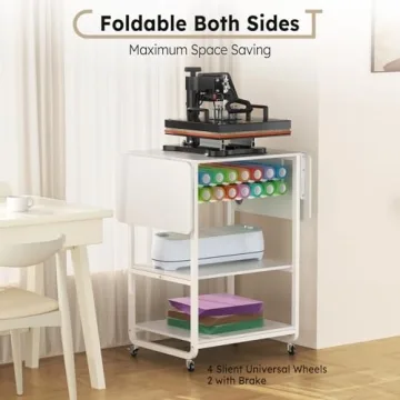 Craft 3 Tier Movable Heat Press Table for Creators