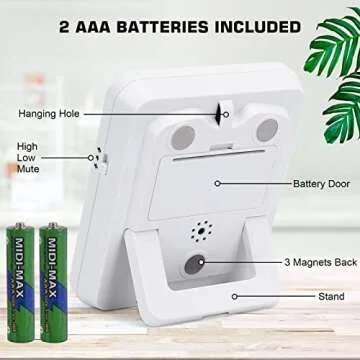 Digital Dual Kitchen Timer 3 Channels Large Display