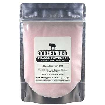Boise Salt Co. Prague Powder #1 Premium Pink Curing Salt - 4 oz Resealable Pouch