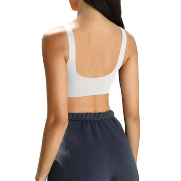 ABOCIW Womens Scoop Neck Sports Bra Padded U Back