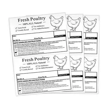 Durable Poultry Freezer Labels for Professional Packaging