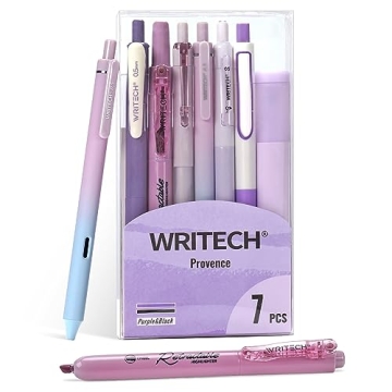 WRITECH Gel Pens Journaling Highlighters: Assorted Pastel Colors for Smooth Writing