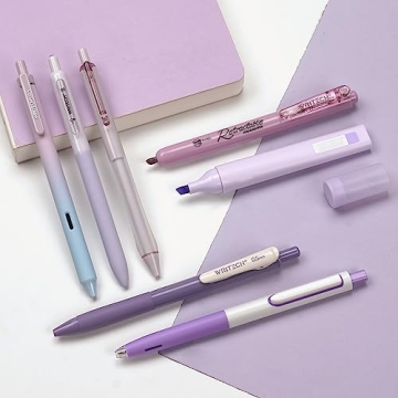 WRITECH Aesthetic Gel Pens & Highlighters Set for Creatives