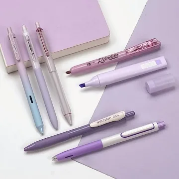 WRITECH Aesthetic Gel Pens & Highlighters Set for Creatives