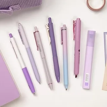 WRITECH Aesthetic Gel Pens & Highlighters Set for Creatives