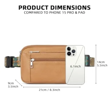 BOSTANTEN Fanny Packs for Women Cross Body Bag Fashionable Waist Bag