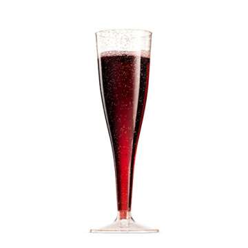 Disposal Gold Glitter Champagne Flutes - Perfect for Events