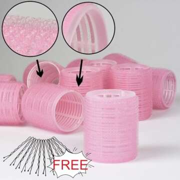 Self Grip Hair Roller Curlers Set for All Hair Types