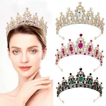 Elegant Silver Tiara for Women and Girls for Special Occasions