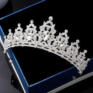 Elegant Silver Tiara for Women and Girls for Special Occasions