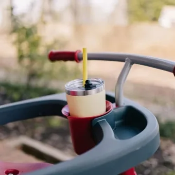 CUPKIN 8 oz Insulated Kids Tumbler Set in Coral Yellow