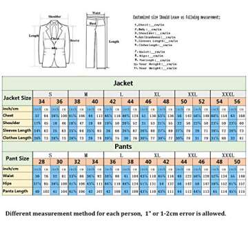 Jiaoyunshi Slim Fit 3 Piece Men Suit for Weddings