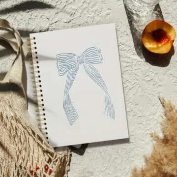 FLVGE Bow Notebook | Vintage Spiral Journal for Writing